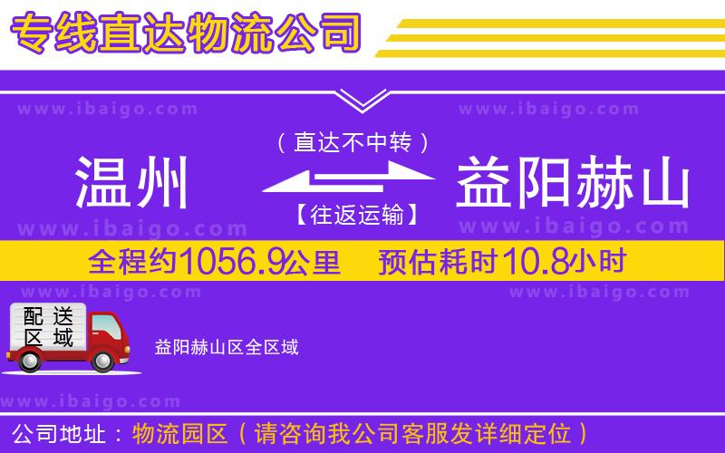 溫州到益陽(yáng)赫山區(qū)貨運(yùn)專(zhuān)線(xiàn)