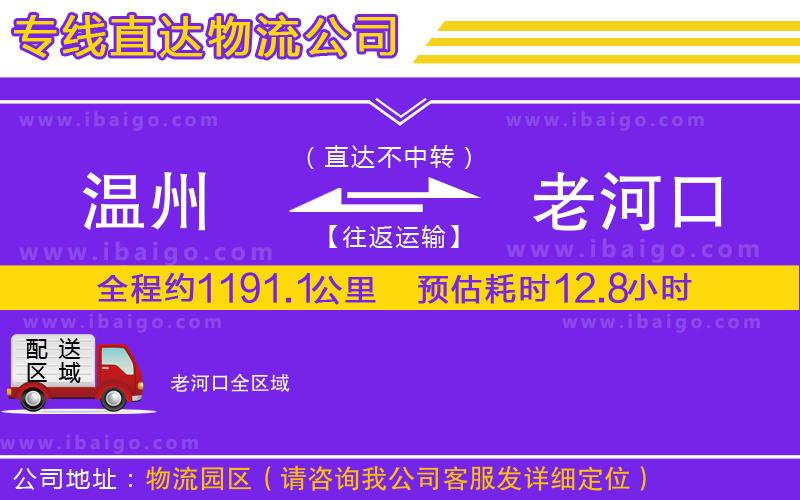 溫州到老河口貨運(yùn)專線