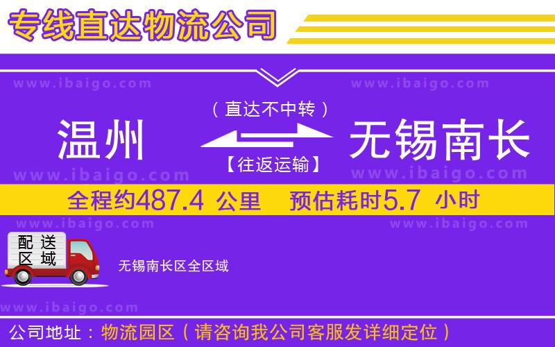 溫州到無錫南長區(qū)貨運公司