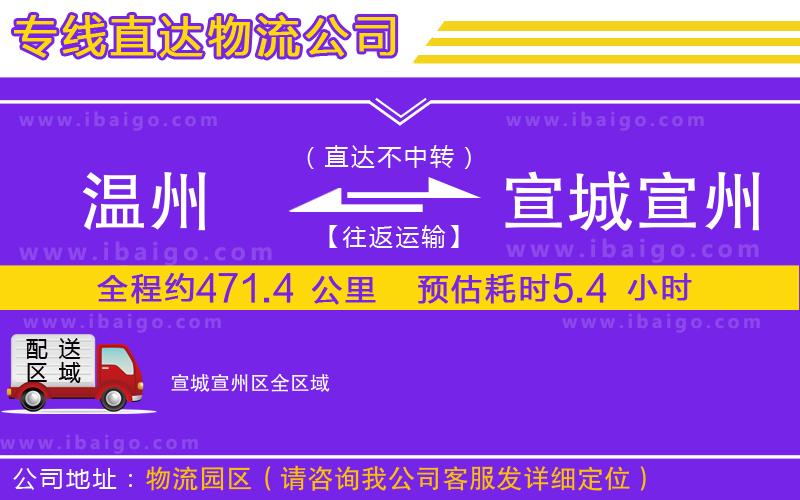 溫州到宣城宣州區(qū)物流專(zhuān)線