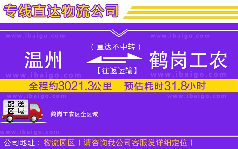 溫州到鶴崗工農(nóng)區(qū)貨運公司