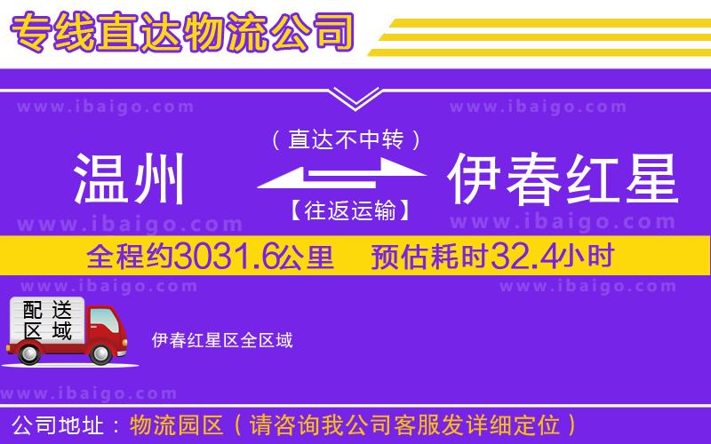 溫州到伊春紅星區(qū)貨運公司